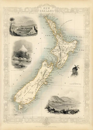 mapa NZ