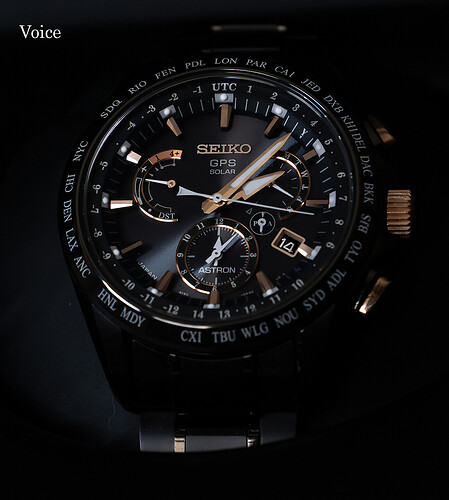 Seiko Astron Black Titanium Gold Rose Ceramic Limited