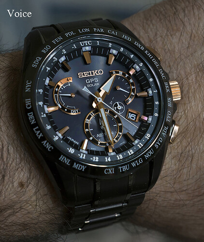 Seiko Astron Titanio Ceramico Black Gold Rose 2