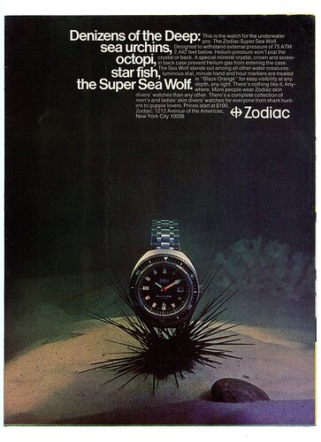 zodiac super sea wolf vintage ad
