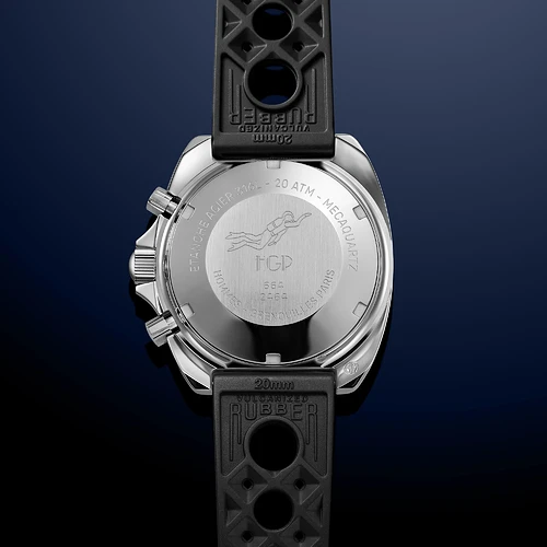 HGP-200m-chronographe-mecaquartz-c3-lum-black-dial-black-bezel-black-rally-rubber-strap-25-H2CM-001-01-RB2-BLK-back-view