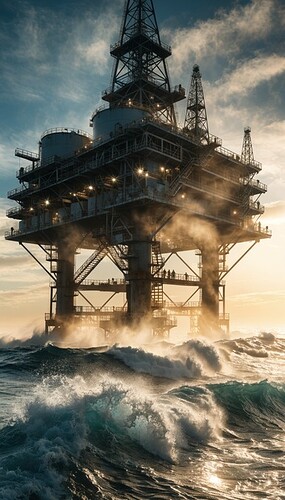 ocean-platform-majesty-stockcake8