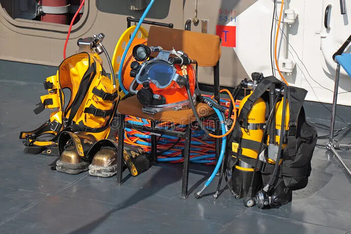 equipo buceo