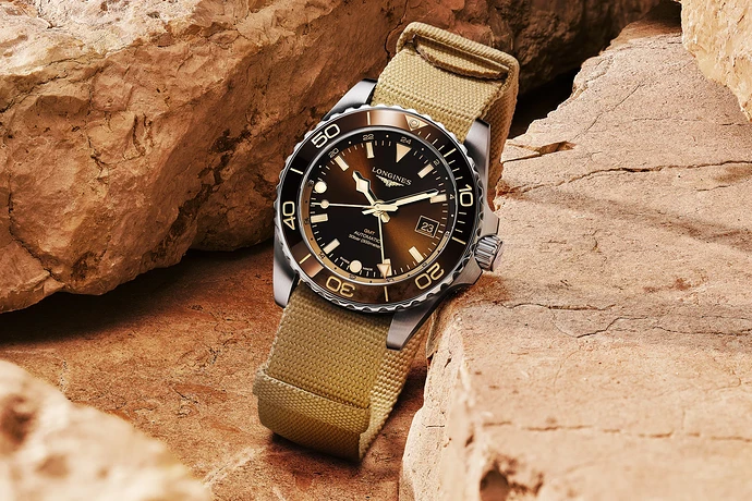 Longines-HydroConquest-GMT-Brown-dial-