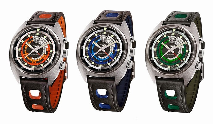 Vulcain-Nautical-Seventies-Orange-Blue-Green