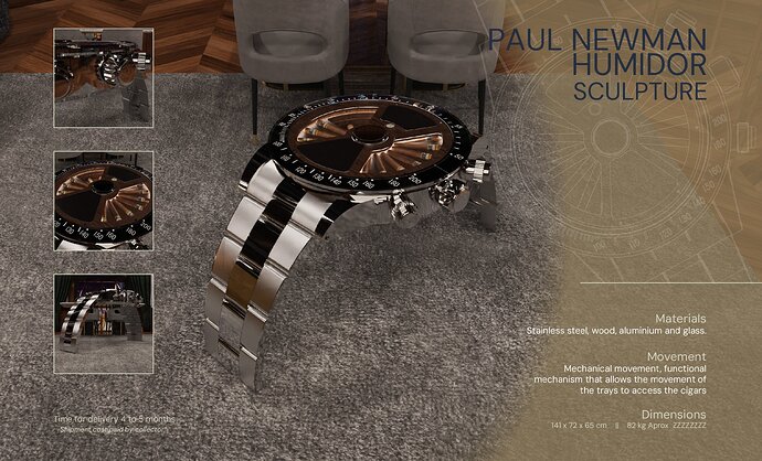 rolex daytona paul newuman humificador puros