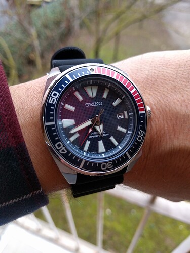 Seiko Samurai SRPB53J1 Bisel Pepsi