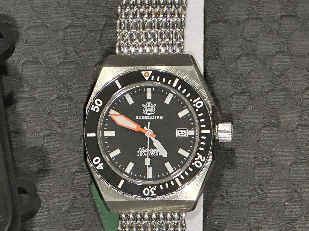 Orologio STEELDIVE SD1963 Sub – Automatico NH35, Lunetta In Ceramica Nera, Vetro Zaffiro, Impermeabile 200m, 42mm - 4