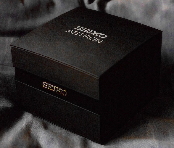 Seiko Astron Black Titanium Gold Rose Ceramic Limited  4