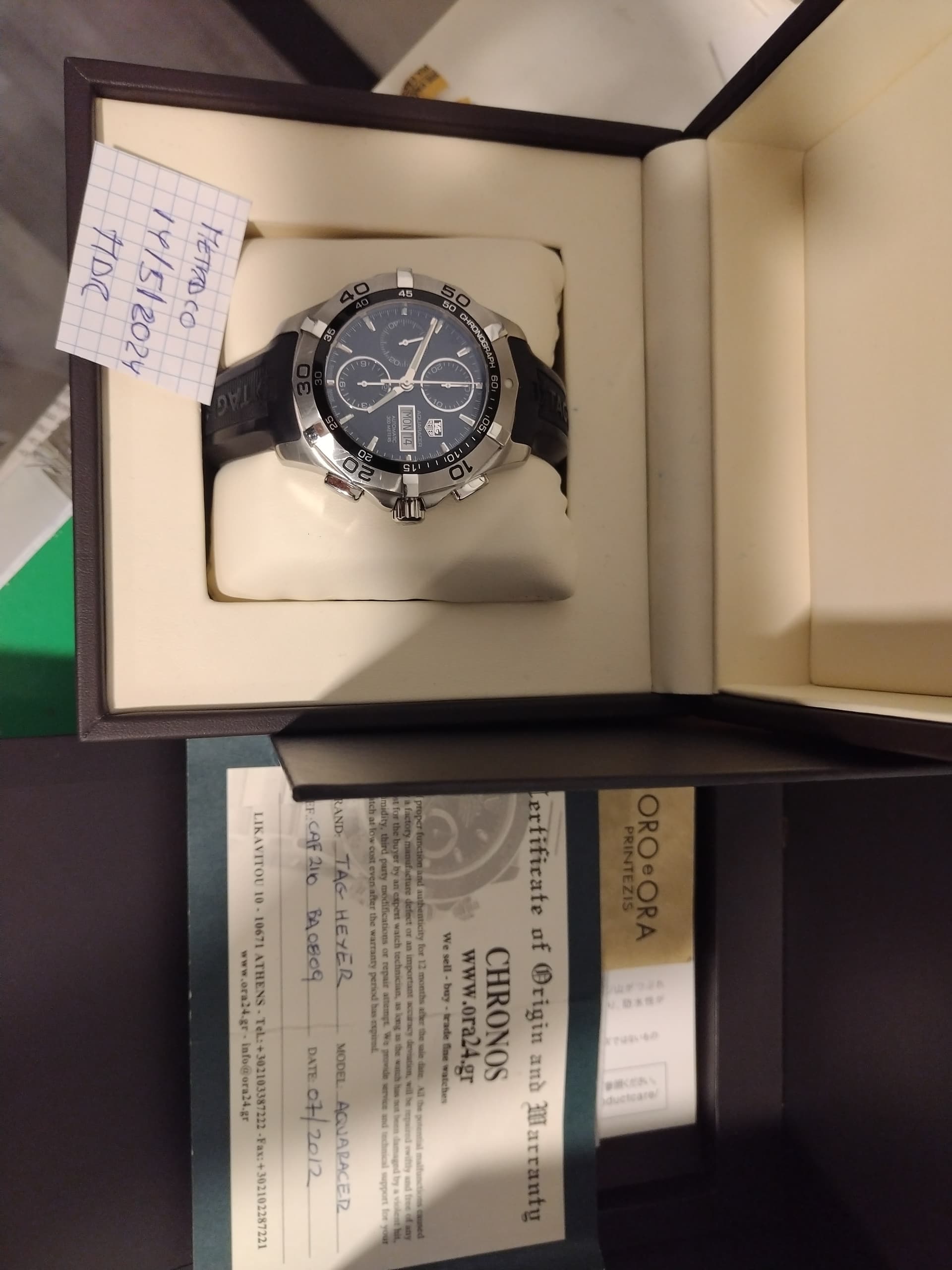 Tag aquaracer chronograph automatic deals