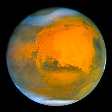 Mars casquetes polares visibles