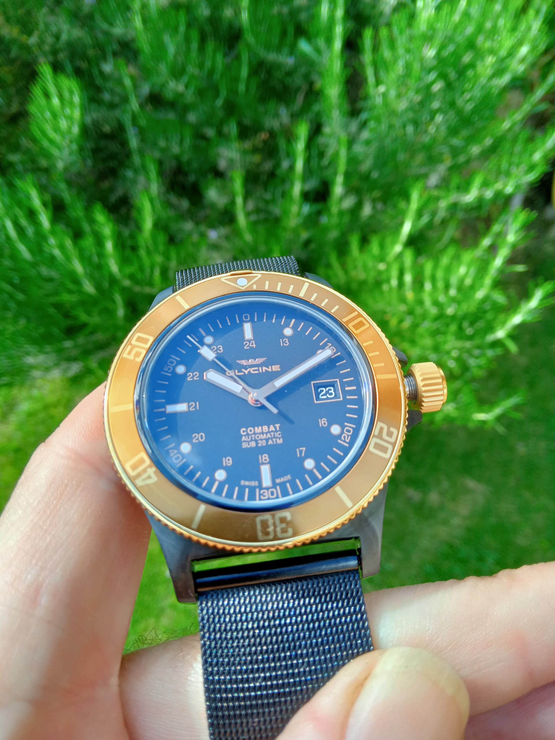Glycine combat sub golden eye new arrivals