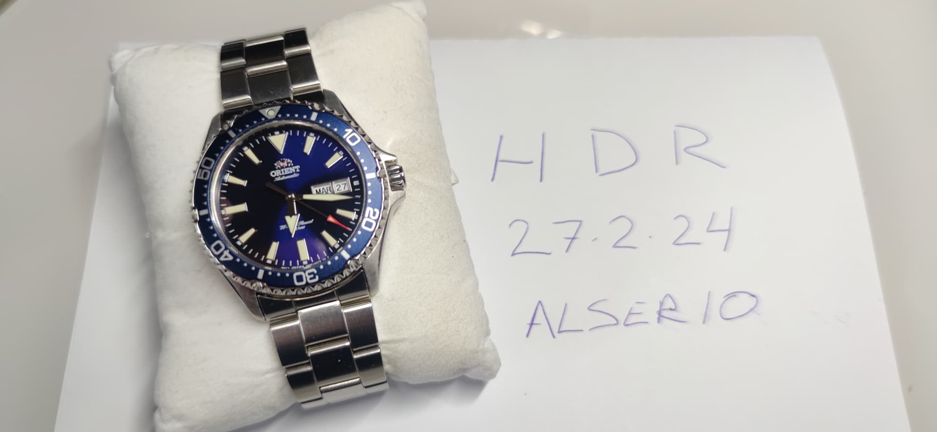 Orient hotsell kamasu azul