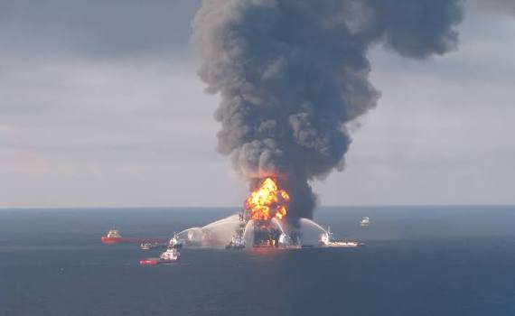 platform on fire
